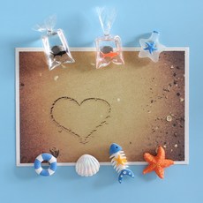 물고기잡기 7P set 냉장고 현관문 인테리어 자석 작지만 강력한 귀여운 마그넷, 물고기잡기 7pcs세트 자석