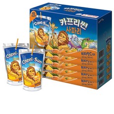 농심 카프리썬 200ml 오렌지 20개+사과 10개 +오렌지망고 10개 + 사파리 10개, 50개
