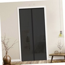 현관문 자동닫힘 방충망 자석부착 메쉬망 출입문 검정 90x210cm 여름용, 상세페이지 참조
