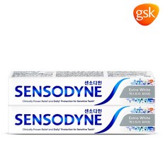 센소다인 엑스트라 화이트 치약, 120g, 2개