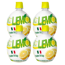유로푸드 엠에스 레몬쥬스, 200ml, 4개