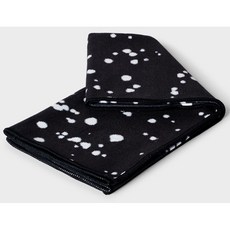 Manduka eQua 瑜珈鋪巾 親膚吸汗止滑 標準尺寸67X182cm 超細纖維運動鋪巾 濕止滑, Mini Dot Black, 1個