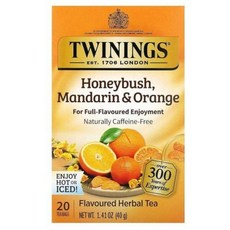 트와이닝 허벌 티 허니부시 만다린 & 오렌지, 40g, 20개입, 6개