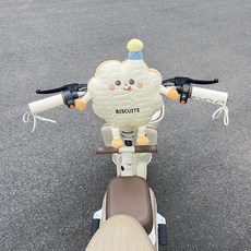 電動車兒童防撞頭墊 寶寶卡通加厚防撞護頭枕, 圓形餅乾防撞墊, 1個