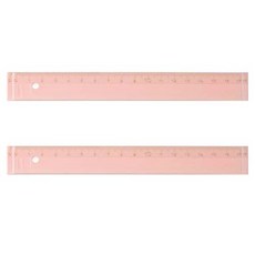레이메이 후지이 룰러 17cm KM171, 파스텔 핑크, 2개