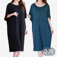 로안폴린 홈웨어 루즈핏 원피스 2개 세트