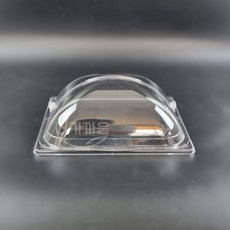 밧드 돔뚜껑 PC 투명 반찬통 식자재 보관 정리 용기 바트 밧트 커버 플립형, 단품