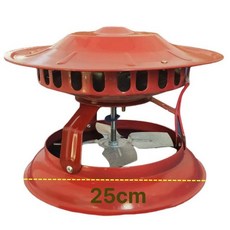 슈버 화목난로 배기팬 모터 배출기 연기 벤츄레이터 연통 난로, 100W 4엽 대형 25cm