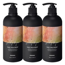 바나날 퍼퓸드 헤어 트리트먼트 스윗 프레쉬 페어, 500ml, 3개