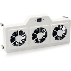 12V RV 냉장고 환기 냉각 팬 5.5인치140mm 환기구 및 그릴용 조절 가능한 온도 설정 고급 원격 제어 수동자동 모드 방수, 12v rv Refrigerator Fan with T