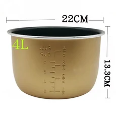 범용 내부 냄비 액세서리 스텝 업 압력 밥솥 붙지 않는 내부 냄비 코어 4L 5L 6L, 05 버건디