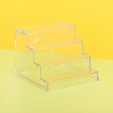 랜보어 햄스터 클리어 컬러 은신처 계단, 투명, 1개