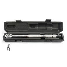 토크렌치 고급형 19-110N.m 대형 전용 케이스 복스 변환 아답터 포함 자동차 오토바이 정비 3/8인 1/2인치, 1개