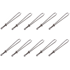 강한라이프 허리 고무줄 바늘 의류 고무줄 스트링 끼우개 집게형 6KLF0568, 10개, 실버