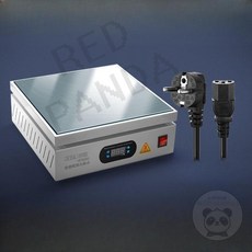 산업용 핫플레이트 과학실 작업대 실험용 스테인리스 레드판다몰 공업용 예열 기판 열판 회로기판 연구실 가열판, Shenpai BY2030 (유럽 3 플러그)