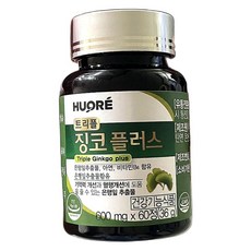 혈액순환 촉진 건강한 생활 지원 징코 은행잎추출물 영양제 60정 1개