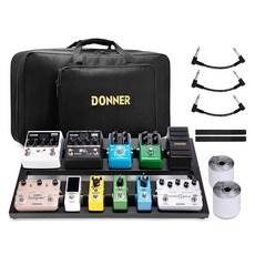 Donner (500x290MM) 페달 보드 기타 이펙터 케이스 경량 가방 및 표면 패스너