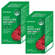 뉴트리바이옴 항산화건강 비타민E & 셀렌, 60정, 2개