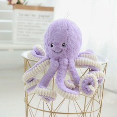 애착인형 문어인형 애착 인형 동물 귀여운 봉제인형 선물 아기 봉제 모찌, 보라색 문어, 60cm