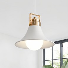 joxy 글자 무늬 식탁조명 1등 팬던트조명 W195-A, 흰색