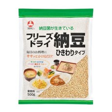 일본 아사히마츠 히키와리 동결 건조 드라이 낫토 낫또 500g 511521, 1개