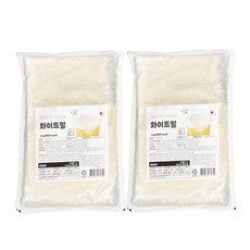 곤약펄 화이트 펄 1kg 타피오카 버블티 빙수 토핑용, 2개