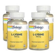쏠라레이 L-라이신 500mg 베지캡슐 120정, 1캡슐, 4개