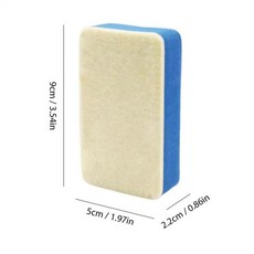 자동차 유막 제거 브러쉬 차량 유리용 제거제 간편 김서림 방지 와이퍼 레인 뷰 폴리싱 도구 (색상-9x5), 1개