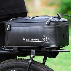 시그니처베이지 웨스트바이킹 자전거 라이딩 방수 짐받이 가방 YPZ276, 블랙, 1개