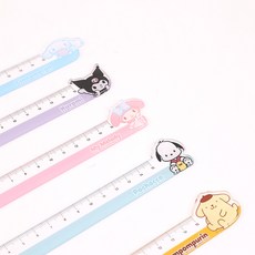 산리오 페이스사출자 15cm 1p 캐릭터 직자 문구 팬시 학용품 눈금자 초등학생 준비물 입학 필기구 시나모롤 쿠로미 마이멜로디