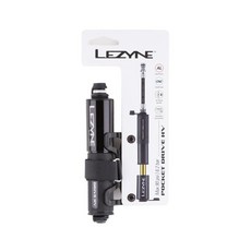 LEZYNE POCKET DRIVE HV 口袋式打氣筒，加大進氣量 省力 美法兩用, 1個, 黑色
