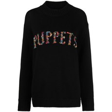 퍼펫츠앤퍼펫츠 자수 울 혼방 스웨터