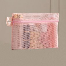 DFMEI 簡約洗漱包女洗浴旅行健身便攜透氣瀝水收納袋網眼手提化妝包, 如圖