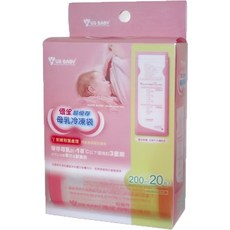 【優生】 3D立體母乳冷凍袋, 1個, 超優存母乳冷凍袋200ml-20入