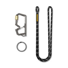 Spigen 安全旋鎖登山扣環 鋅合金扣環|雙掛鉤設計|內建開瓶器, 1個