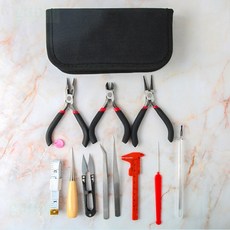 串珠套裝DIY手工珠寶飾品工具包，首飾修復工具編織套組, 1個
