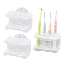 쿤스트마렌 국산 치간칫솔 걸이 홀더, 반투명 3개