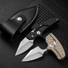 트랜스폼 나이프 K453 EDC 캠핑칼 푸쉬 대거, 카키, 1개