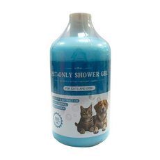 寵物專用沐浴露，植物萃取溫和清潔配方，貓狗適用，毛髮柔順亮麗, 1個, 500ml