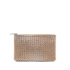 보테가 베네타 중고 2012-2026 메탈릭 그로그랭 인트레치아토 클러치