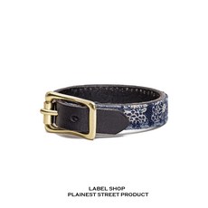 布料拼接皮革手環 手腕配件 美式 印第安 工裝 復古 軍事 登山 露營 桃園出貨, 布料拼接黑色皮革, 1個