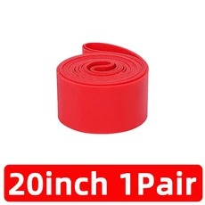 1쌍 방펑 테이프 자전거 타이어 라이너 이너 튜브 패드 사이클링 액세서리 림, [04] 20inch