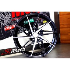 FK鋁圈 17吋 5/114.3 S892 亮黑底車面, 1個
