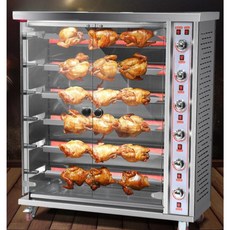 바베큐 전기통닭 통구이 오븐기 자동 치킨 바비큐 훈제 스토브 업소용, 3단 트레이, 기계만 배송비 별도 문의, 기본 색상