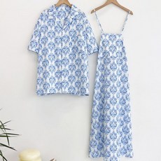 패턴 휴양지 커플룩 남자 셔츠 여성 원피스 시밀러룩 주말여행준비 낚시왕의선택