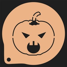 베이킹몰드 라떼아트 슈가파우더 3개 장식 세트 도안 할로윈, 로즈 레드 10호 3인치