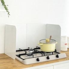 두온 가스레인지 가드 기름막이 오염방지 커버 인덕션가드 덮개 기름때방지 안전가드, 화이트