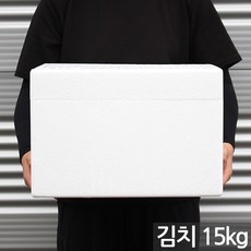 세인화분 국산 스티로폼 박스 김치 15kg - 택배박스 김치택배박스 아이스박스 스티로폴 스치로폼 김치박스 상자 낱개, 2개, 스티로폼박스(김치15kg)