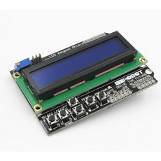 아두이노 호환 LCD1602 키패드 쉴드 - 16x2 블루 백라이트 디스플레이 - 버튼 일체형 확장 보드