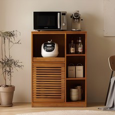 삼익가구 반드 원목 주방 렌지대 수납장 800 방문설치, 월넛, 3단